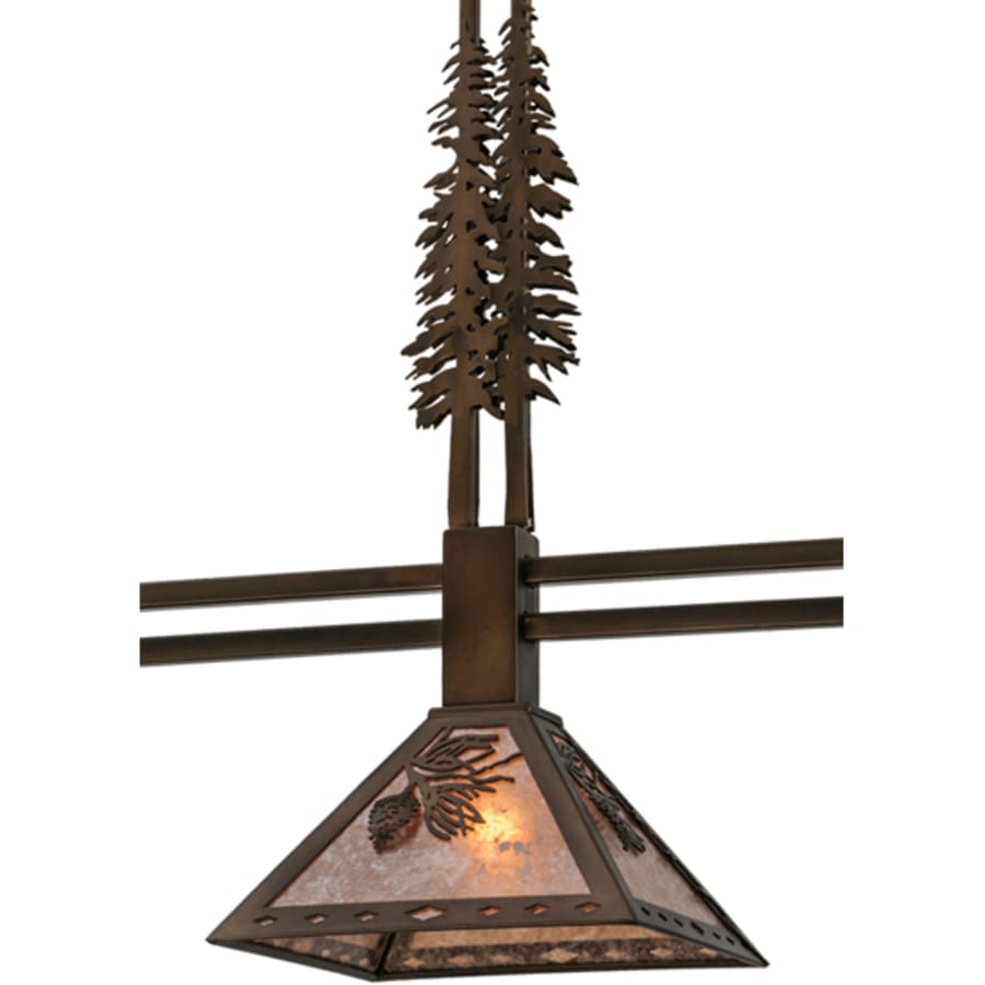 Meyda Tiffany Tall Pines 3 Light 45" Wide Linear Pendant