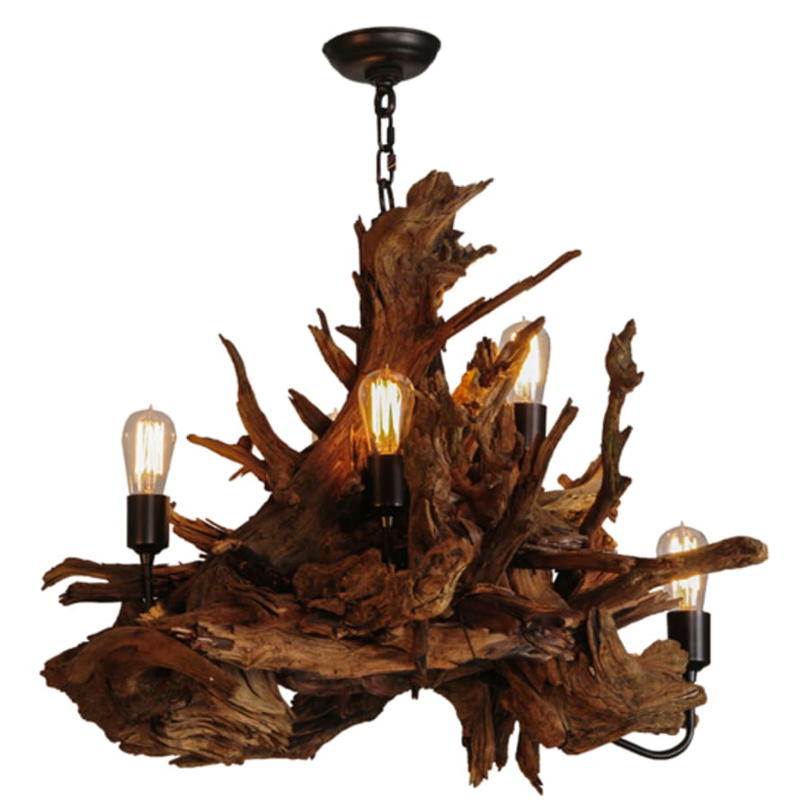Meyda Tiffany Driftwood 5 Light 30" Wide Abstract Chandelier