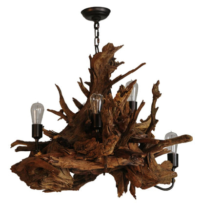 Meyda Tiffany Driftwood 5 Light 30" Wide Abstract Chandelier
