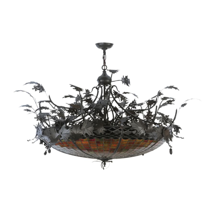 Meyda Tiffany Greenbriar Oak 6 Light 52" Wide Pendant