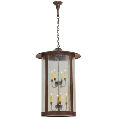Meyda Tiffany Fulton 8 Light 24" Wide Taper Candle Pendant