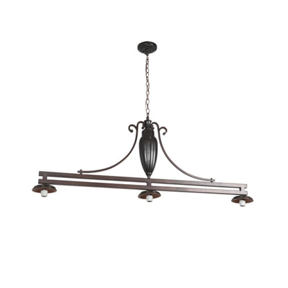 Meyda Tiffany Elan 3 Light 86" Wide Linear Pendant