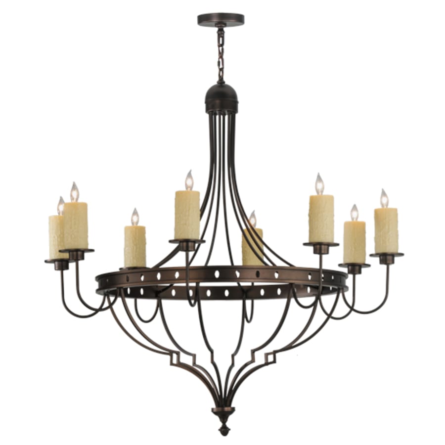 Meyda Tiffany Bottini 8 Light 48" Wide Pillar Candle Style Chandelier