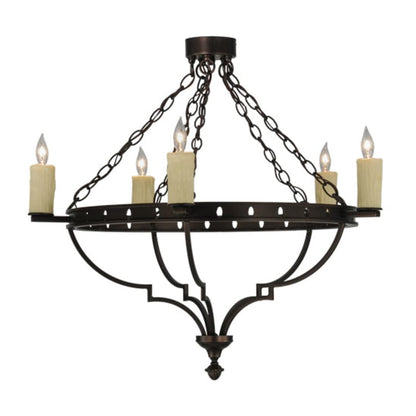 Meyda Tiffany Bottini 5 Light 31" Wide Semi-Flush Ceiling Fixture