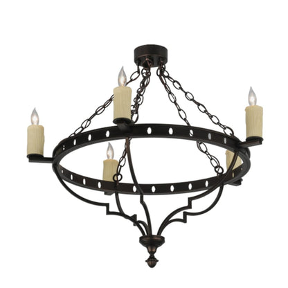 Meyda Tiffany Bottini 5 Light 31" Wide Semi-Flush Ceiling Fixture