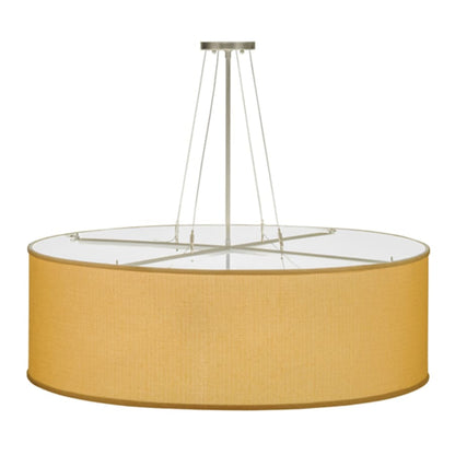 Meyda Tiffany Cilindro Honey Bombay 3 Light 36" Wide Semi-Flush Drum Ceiling Fixture
