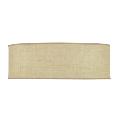 Meyda Tiffany Cilindro 3 Light 36" Wide Semi-Flush Drum Ceiling Fixture with White Burlap Shade - Nickel Finish - GX24q-3 Bulb Base
