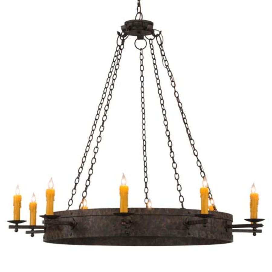 Meyda Tiffany Parnella 10 Light 60" Wide Taper Candle Ring Chandelier