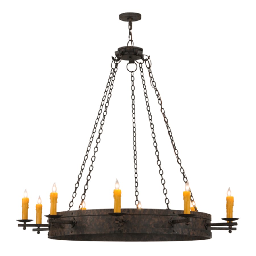 Meyda Tiffany Parnella 10 Light 60" Wide Taper Candle Ring Chandelier