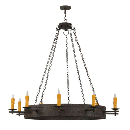 Meyda Tiffany Parnella 10 Light 60" Wide Taper Candle Ring Chandelier