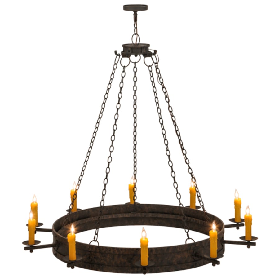 Meyda Tiffany Parnella 10 Light 60" Wide Taper Candle Ring Chandelier