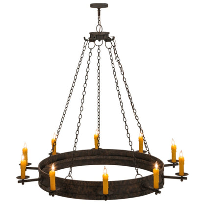 Meyda Tiffany Parnella 10 Light 60" Wide Taper Candle Ring Chandelier