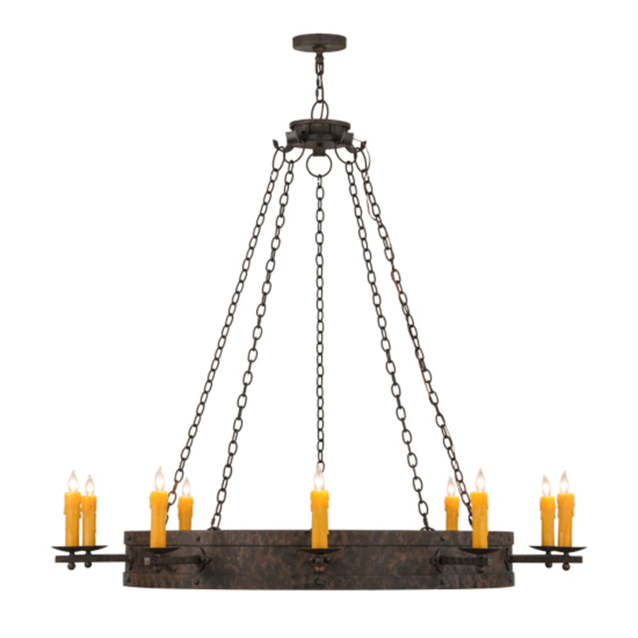 Meyda Tiffany Parnella 10 Light 60" Wide Taper Candle Ring Chandelier