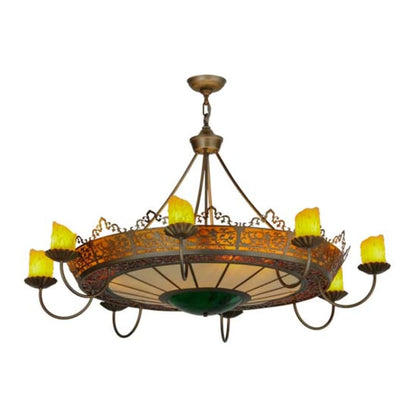 Meyda Tiffany Stanley 20 Light 47" Wide Pillar Candle Style Chandelier