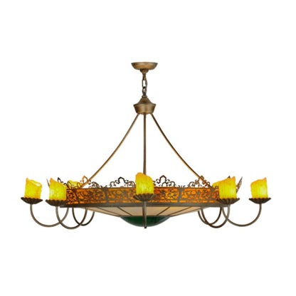 Meyda Tiffany Stanley 20 Light 47" Wide Pillar Candle Style Chandelier