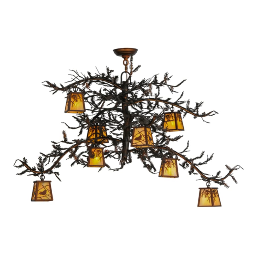 Meyda Tiffany Pine Branch 8 Light 48" Wide Chandelier