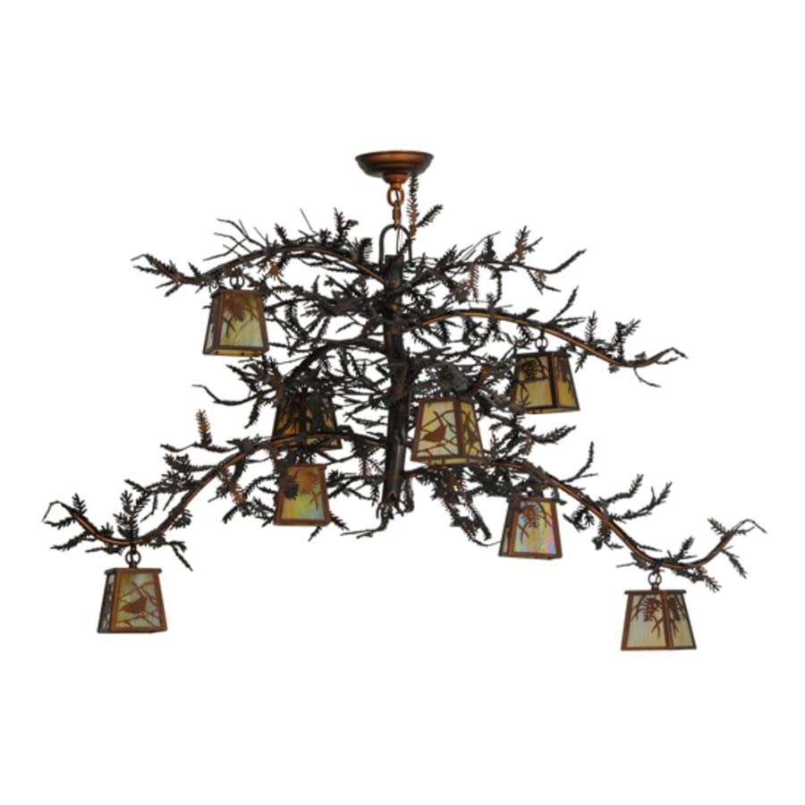 Meyda Tiffany Pine Branch 8 Light 48" Wide Chandelier