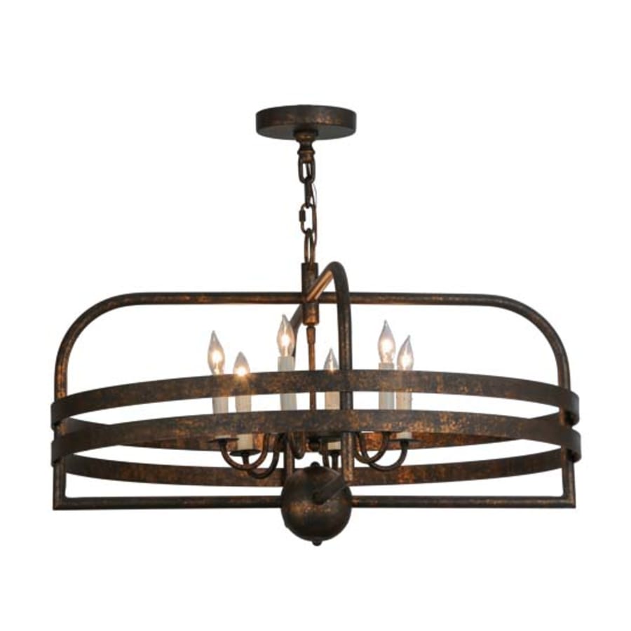 Meyda Tiffany Aldari 6 Light 32" Wide Taper Candle Style Chandelier