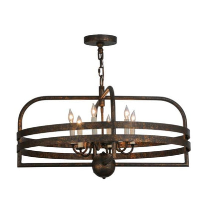 Meyda Tiffany Aldari 6 Light 32" Wide Taper Candle Style Chandelier