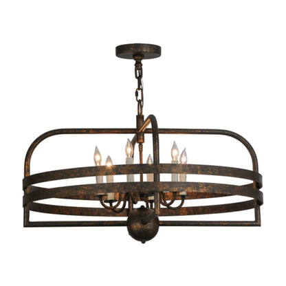 Meyda Tiffany Aldari 6 Light 32" Wide Taper Candle Style Chandelier