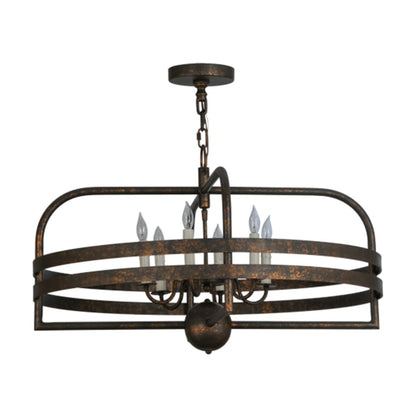 Meyda Tiffany Aldari 6 Light 32" Wide Taper Candle Style Chandelier