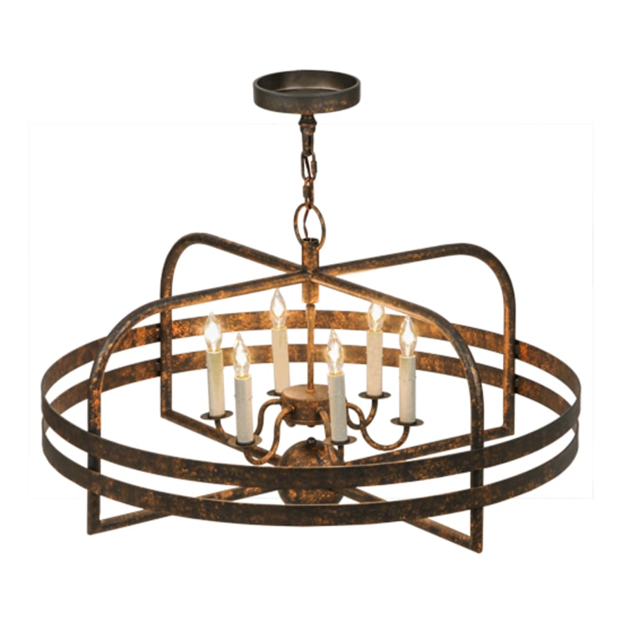 Meyda Tiffany Aldari 6 Light 32" Wide Taper Candle Style Chandelier