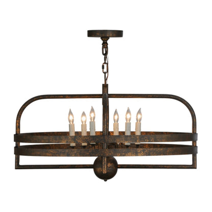 Meyda Tiffany Aldari 6 Light 32" Wide Taper Candle Style Chandelier