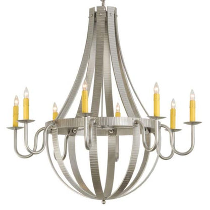 Meyda Tiffany Barrel Stave Metallo 8 Light 48" Wide Taper Candle Empire Chandelier