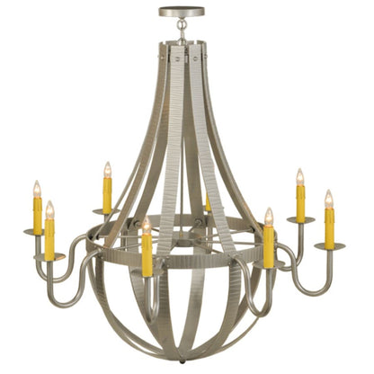 Meyda Tiffany Barrel Stave Metallo 8 Light 48" Wide Taper Candle Empire Chandelier