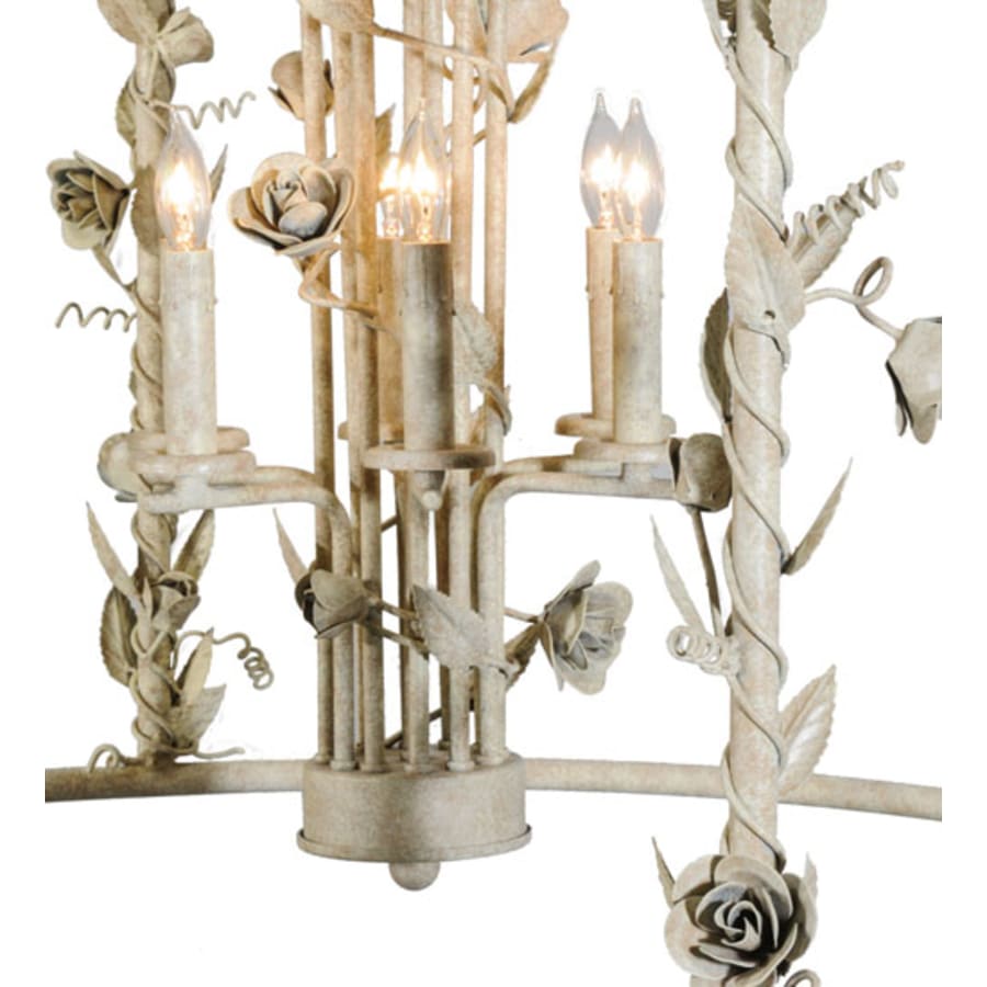 Meyda Tiffany Rosa 12 Light 42" Wide Taper Candle Pendant