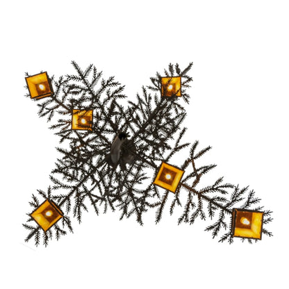 Meyda Tiffany Pine Branch Valley View 6 Light 45" Wide Chandelier