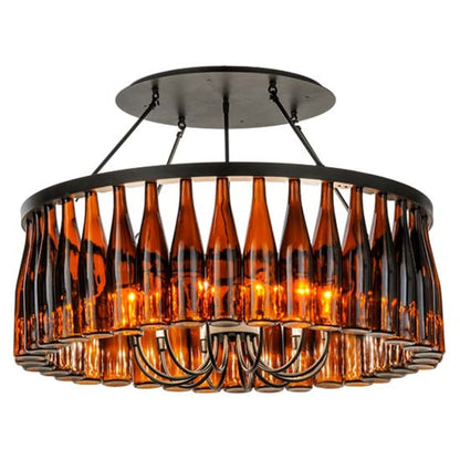 Meyda Tiffany Tuscan Vineyard 12 Light 38" Wide Ring Chandelier