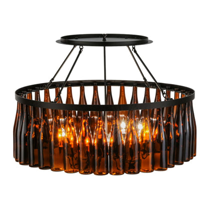 Meyda Tiffany Tuscan Vineyard 12 Light 38" Wide Ring Chandelier