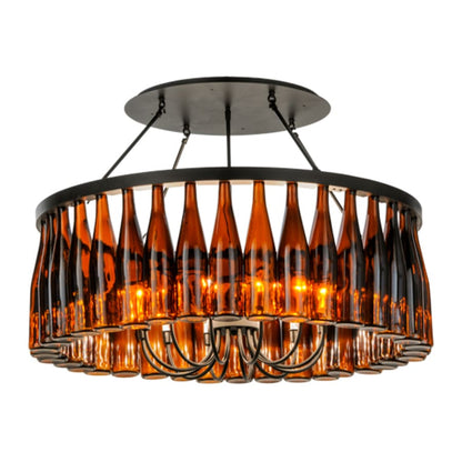 Meyda Tiffany Tuscan Vineyard 12 Light 38" Wide Ring Chandelier