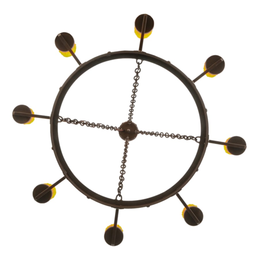 Meyda Tiffany Kingston 8 Light 48" Wide Pillar Candle Ring Chandelier