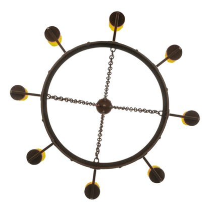 Meyda Tiffany Kingston 8 Light 48" Wide Pillar Candle Ring Chandelier