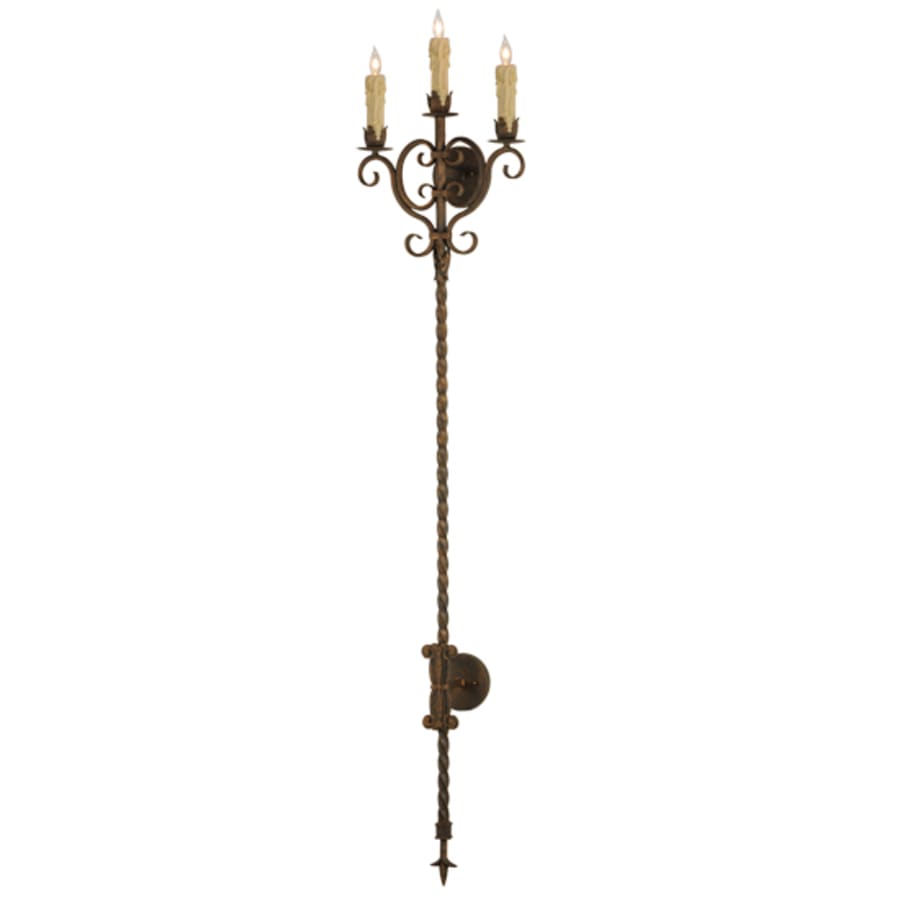 Meyda Tiffany Palmira 3 Light 73" Tall Wall Sconce