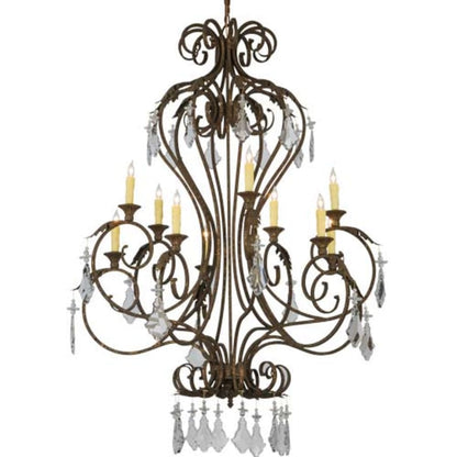 Meyda Tiffany Josephine 10 Light 48" Wide Taper Candle Empire Chandelier