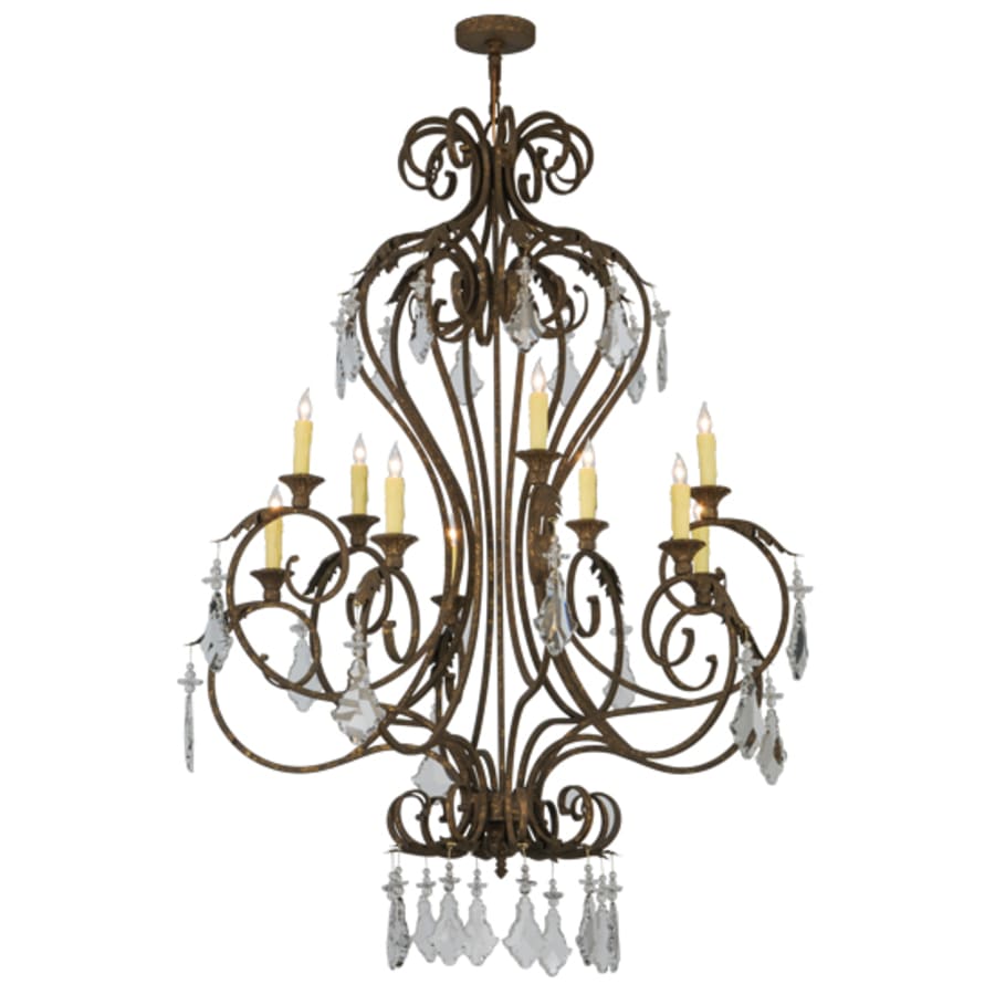 Meyda Tiffany Josephine 10 Light 48" Wide Taper Candle Empire Chandelier