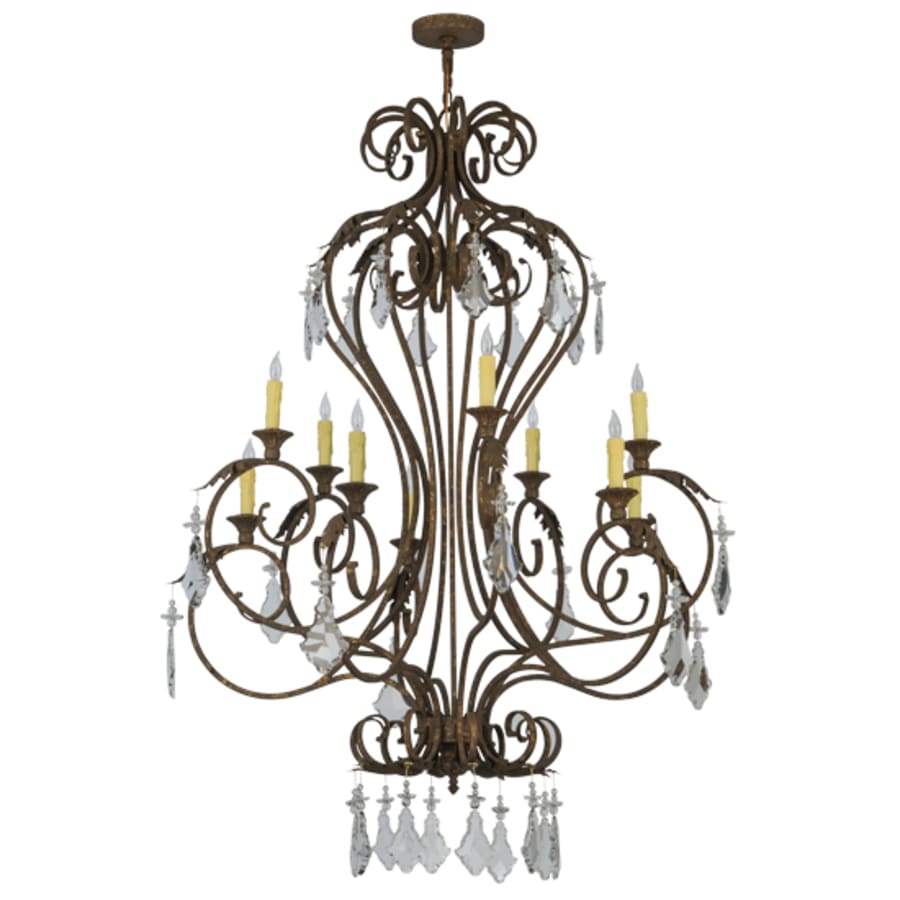 Meyda Tiffany Josephine 10 Light 48" Wide Taper Candle Empire Chandelier