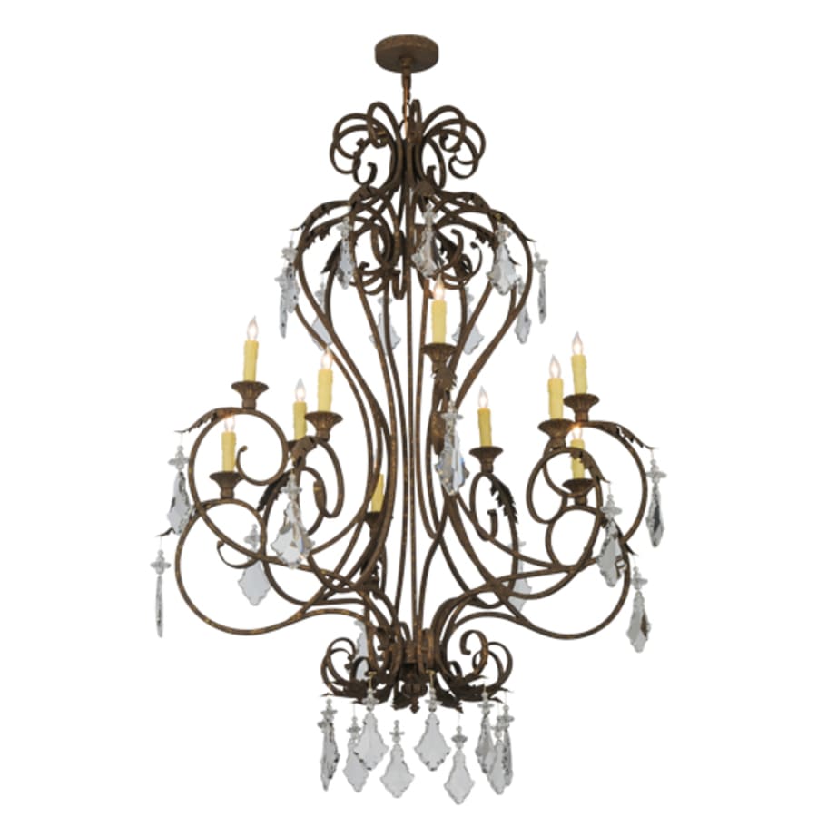 Meyda Tiffany Josephine 10 Light 48" Wide Taper Candle Empire Chandelier