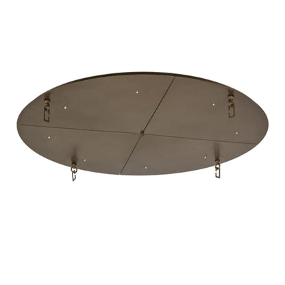 Meyda Tiffany Commerce 8 Light 60" Wide Semi-Flush Bowl Ceiling Fixture
