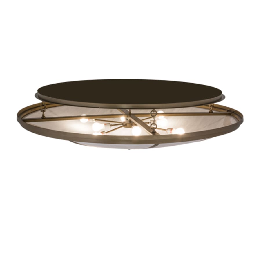 Meyda Tiffany Commerce 8 Light 60" Wide Semi-Flush Bowl Ceiling Fixture
