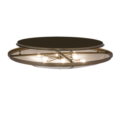 Meyda Tiffany Commerce 8 Light 60" Wide Semi-Flush Bowl Ceiling Fixture