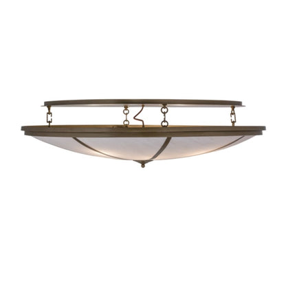 Meyda Tiffany Commerce 8 Light 60" Wide Semi-Flush Bowl Ceiling Fixture
