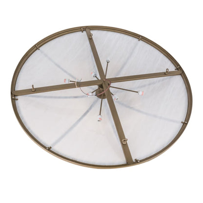 Meyda Tiffany Commerce 8 Light 60" Wide Semi-Flush Bowl Ceiling Fixture