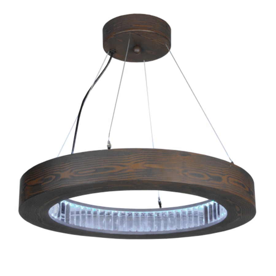 Meyda Tiffany Hickory Treasures 25" Wide Wood Pendant
