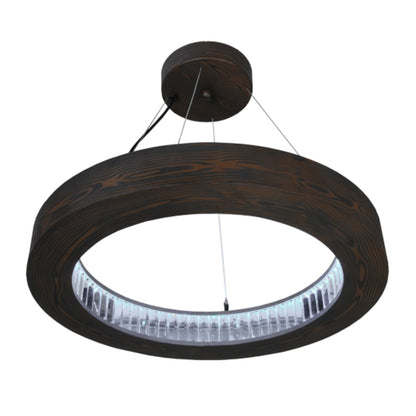 Meyda Tiffany Hickory Treasures 25" Wide Wood Pendant