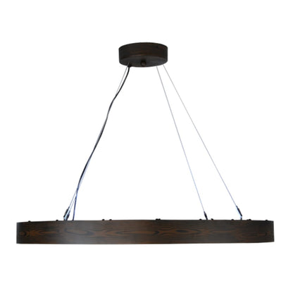 Meyda Tiffany Hickory Treasures 40" Wide Wood Pendant