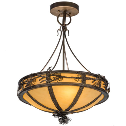 Meyda Tiffany Lone Pine 3 Light 20" Wide Pendant